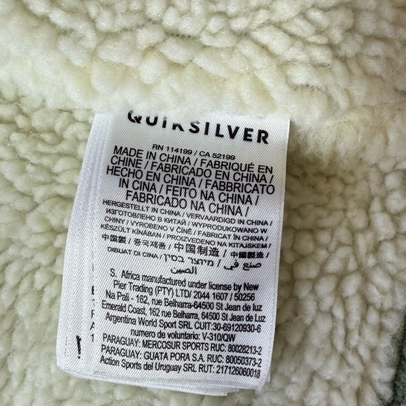 Quiksilver Sage Green Corduroy Jacket - Picture 4 of 7
